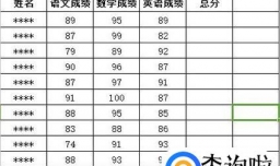 excel成绩统计分析的完整过程