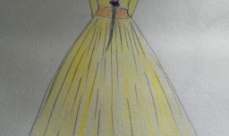 穿礼服小姐姐背影仙气的画法