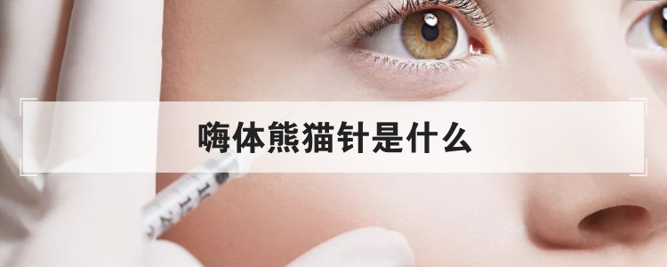 嗨体熊猫针是什么