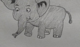 大象简笔画教程