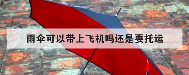 雨伞可以带上飞机吗还是要托运