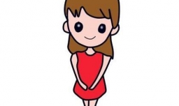 动漫女孩简笔画教程