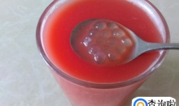 西瓜牛奶西米露的做法