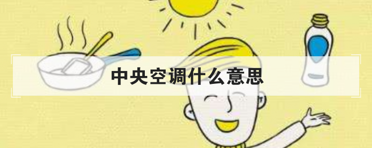 中央空调什么意思