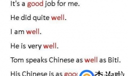 well 和good有什么区别？