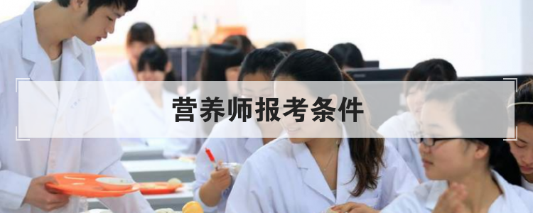 营养师报考条件