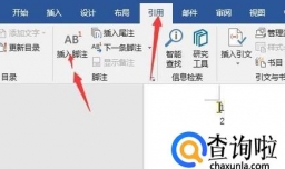 Word中插入脚注、尾注的方法