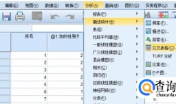 spss如何做交叉表分析