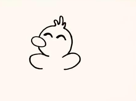 小鸭子简笔画