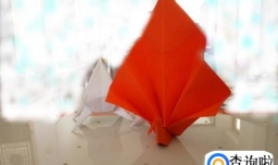 怎样折一只孔雀