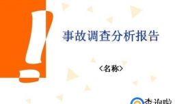 事故分析报告格式