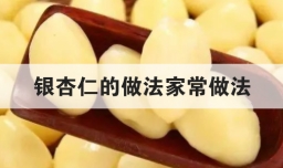 银杏仁的做法家常做法