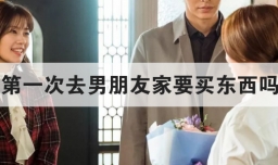 第一次去男朋友家要买东西吗