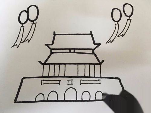北京天安简笔画