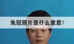 免冠照片是什么意思