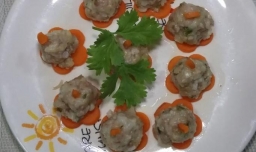 怎样蒸美味的山药肉丸子？