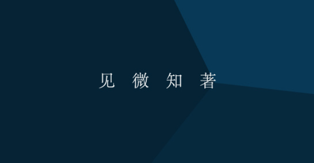 见微知著是什么意思