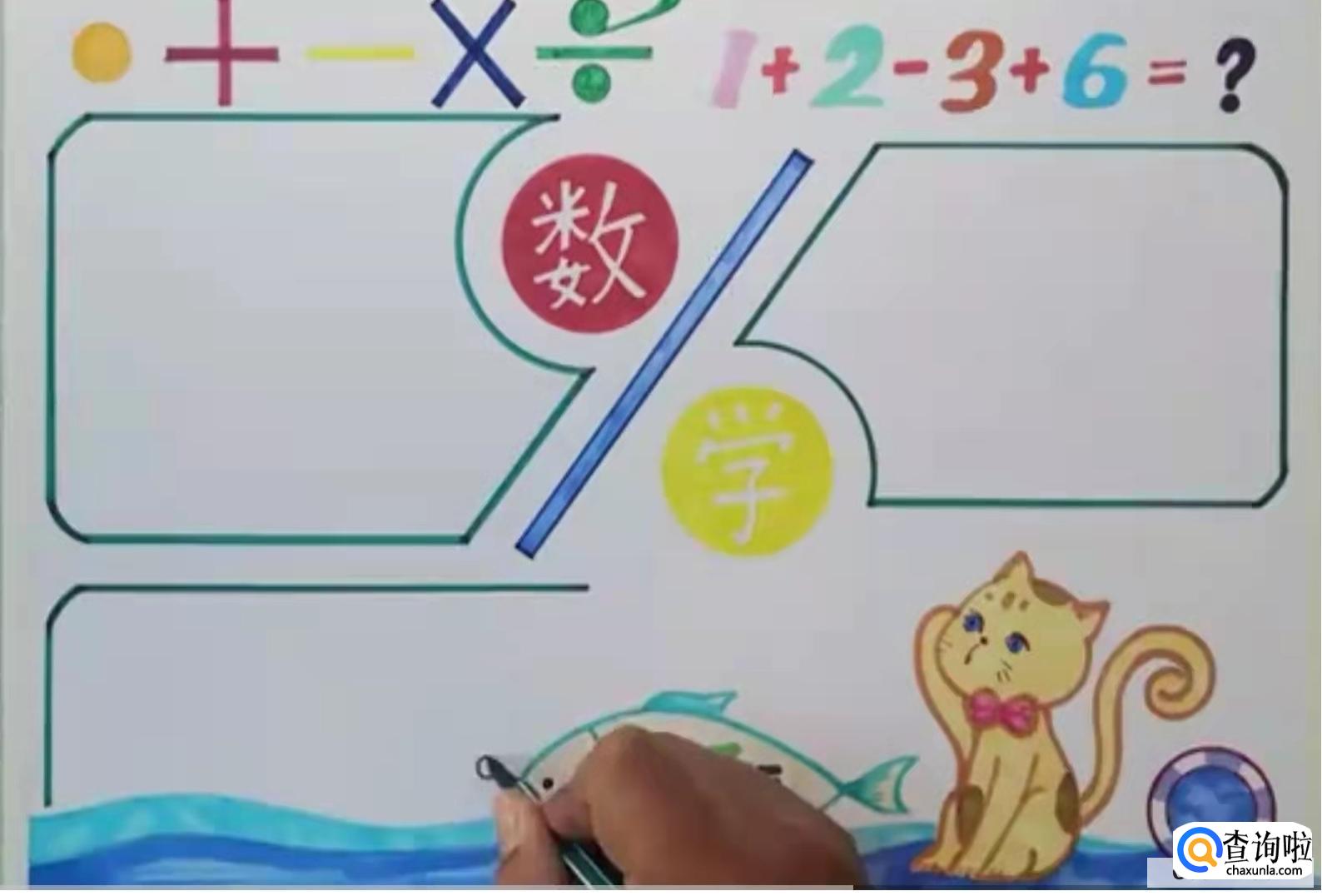 数学手抄报怎么画