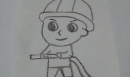 消防员怎么画简单，简笔画消防员的画法