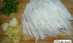 炒白萝卜丝的做法