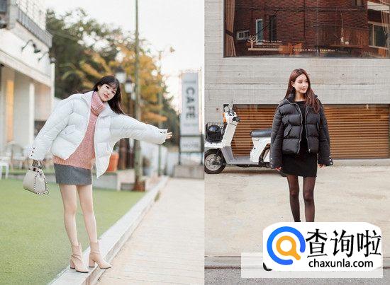 短款棉服怎么搭配好看