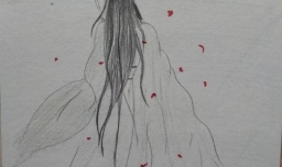 蜡笔画美人的画法