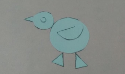 图形拼贴——小鸡手工