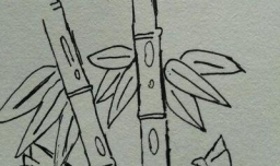 随手画竹的画法