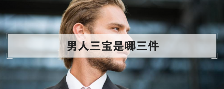 男人三宝是哪三件