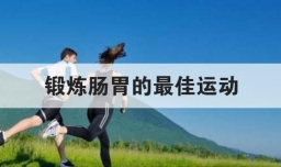 锻炼肠胃的最佳运动