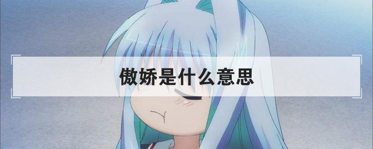 傲娇是什么意思