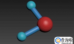 使用3ds max做一个水分子模型
