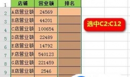 RANK函数的应用——自动计算排名