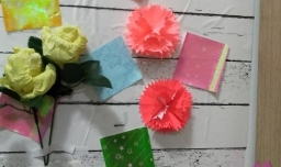 DIY墙纸花的制作