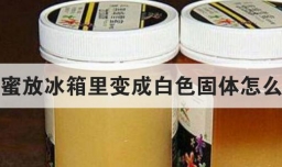 蜂蜜放冰箱里变成白色固体怎么办