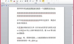 Word文档如何分栏？