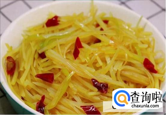 酸辣土豆丝的家常做法
