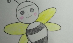小学生简体画蜜蜂的画法