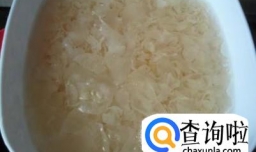 怎么煮桃胶糖水？