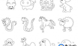 十二生肖简笔画怎么画