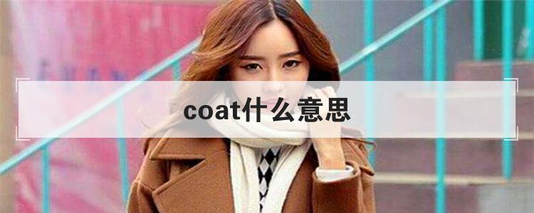 coat什么意思