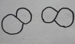 怎样用数字8来画简笔画两只小鸡？