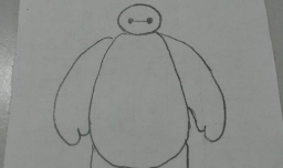 简笔画大白的画法