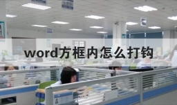 word方框内怎么打钩