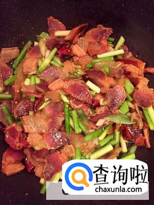 青蒜炒腊肉