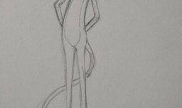 粉红豹简笔画步骤