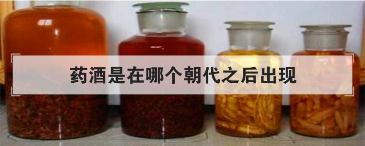 药酒是在哪个朝代之后出现