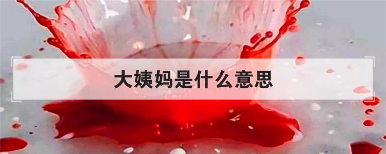 大姨妈是什么意思