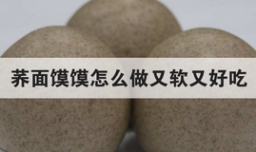 荞面馍馍怎么做又软又好吃