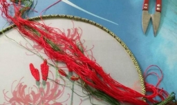 如何绣一面好看的团扇